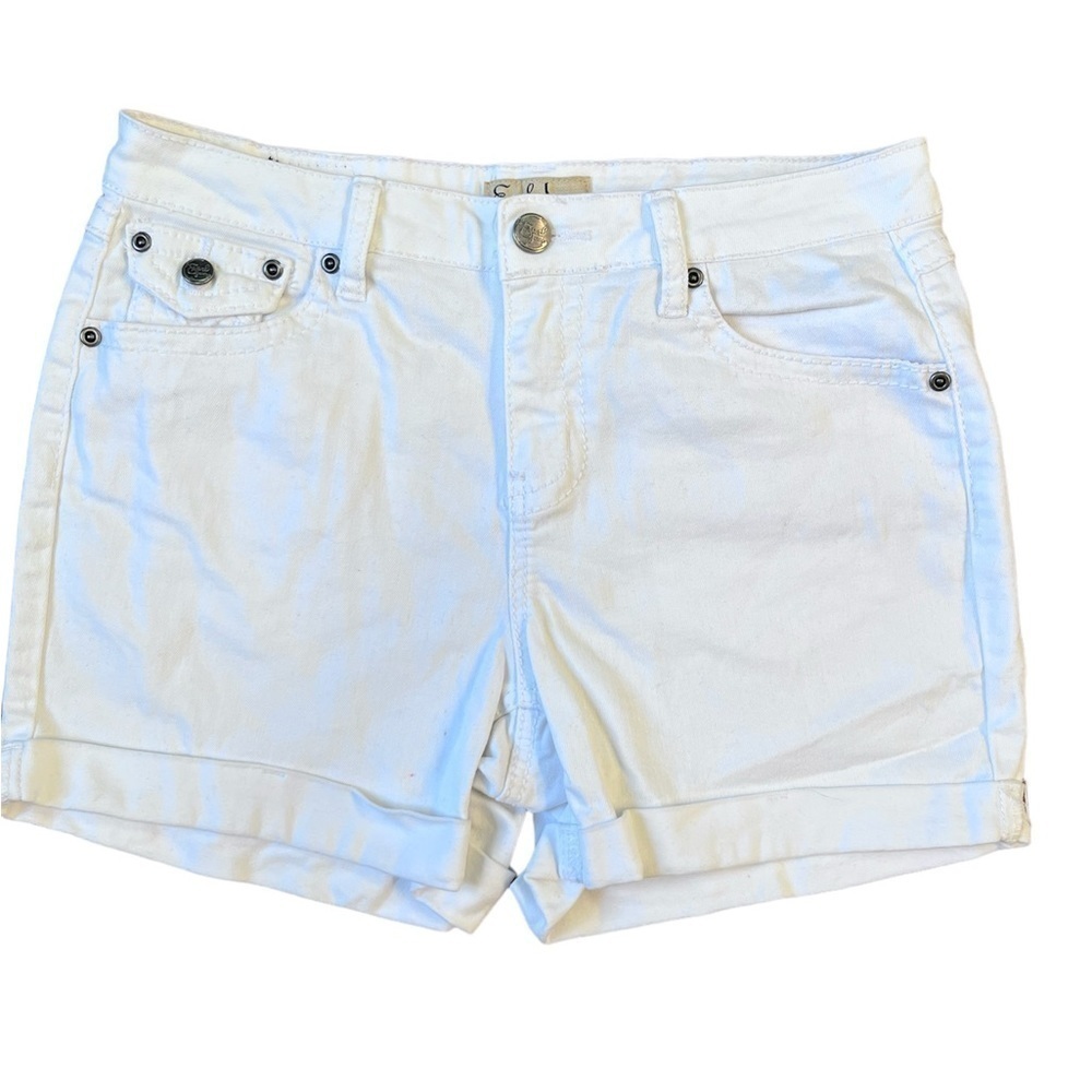 Earl Jeans White Denim Shorts Size 10